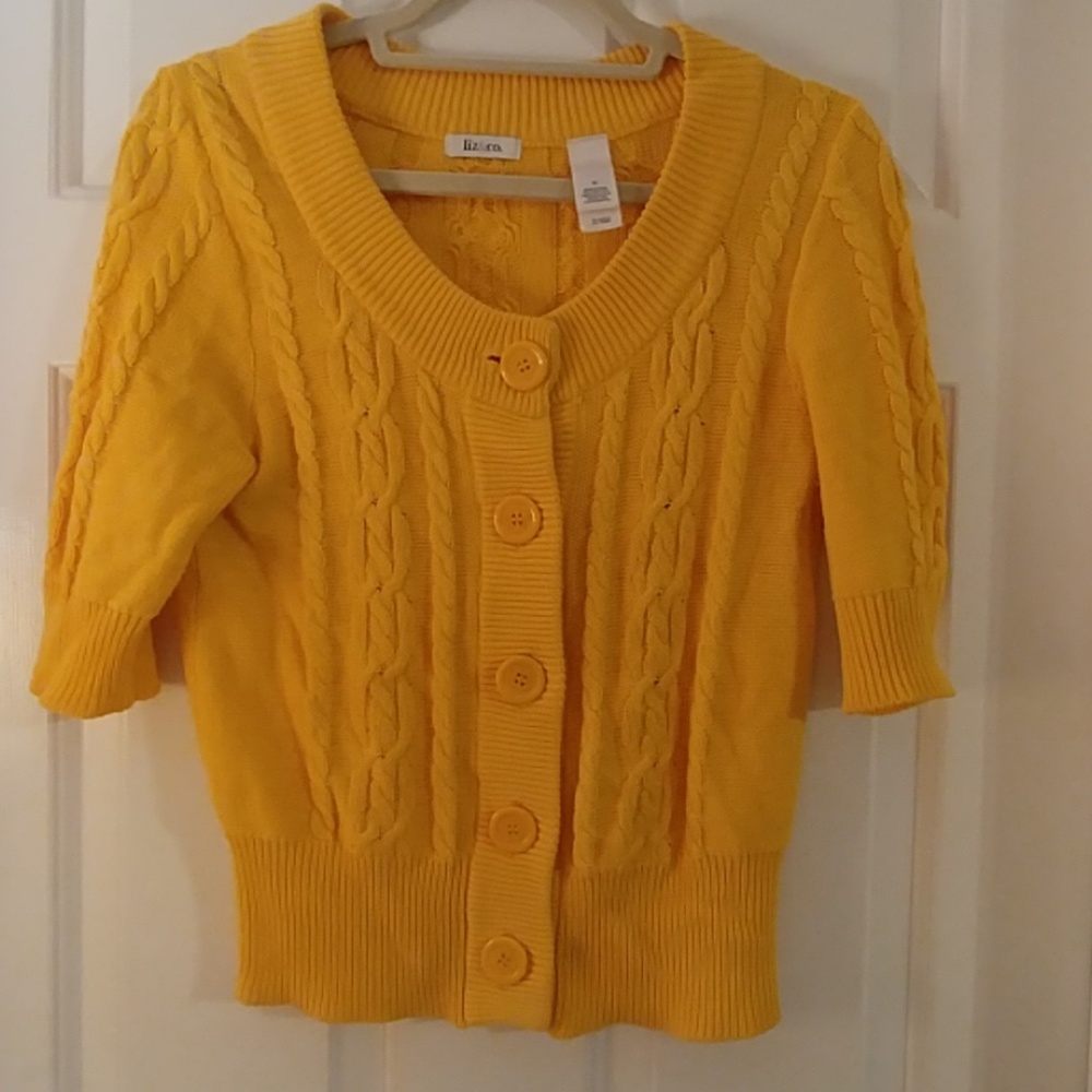 Liz & Co. Cable Knit Sweater - Picture 3 of 5
